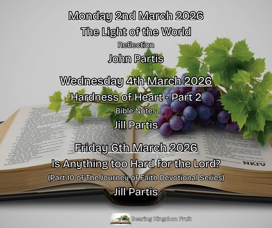 Coming This Week on Bearing Kingdom Fruit